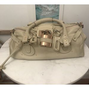 CHLOÉ Paddington' Leather Padlock Satchel